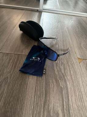 Oakley Sutro Sunglasses Polished Black with Prizm Sapphire Lenses